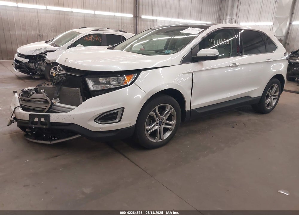2015 FORD EDGE TITANIUM VIN: 2FMPK4K89FBB76521