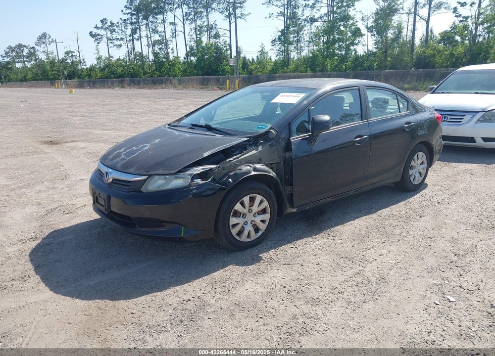 2012 HONDA CIVIC LX VIN: 2HGFB2F51CH594361
