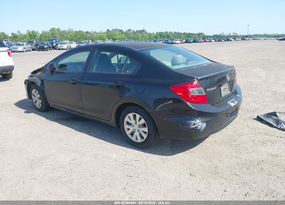 2012 HONDA CIVIC LX VIN: 2HGFB2F51CH594361