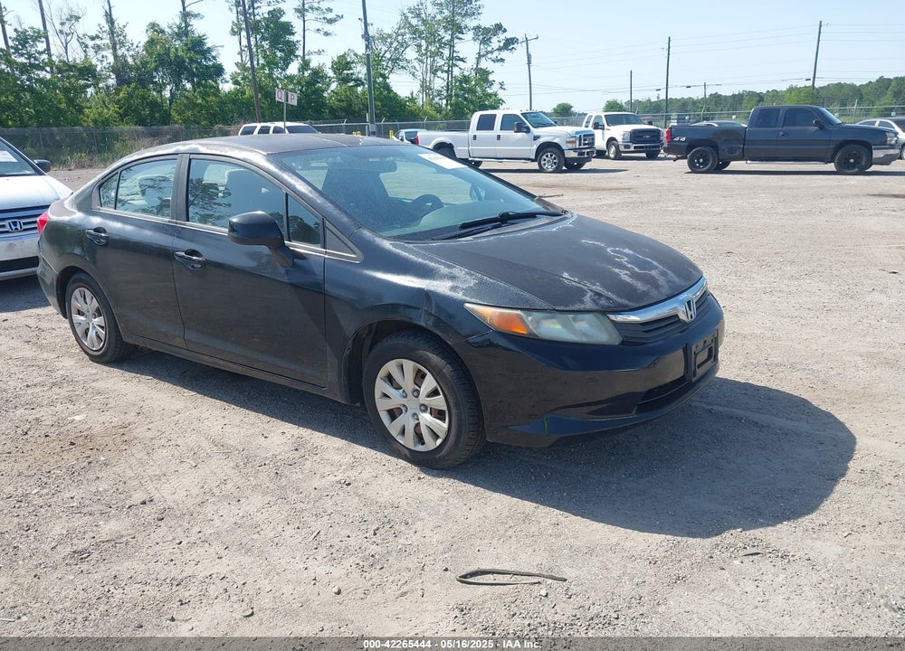 2012 HONDA CIVIC LX VIN: 2HGFB2F51CH594361