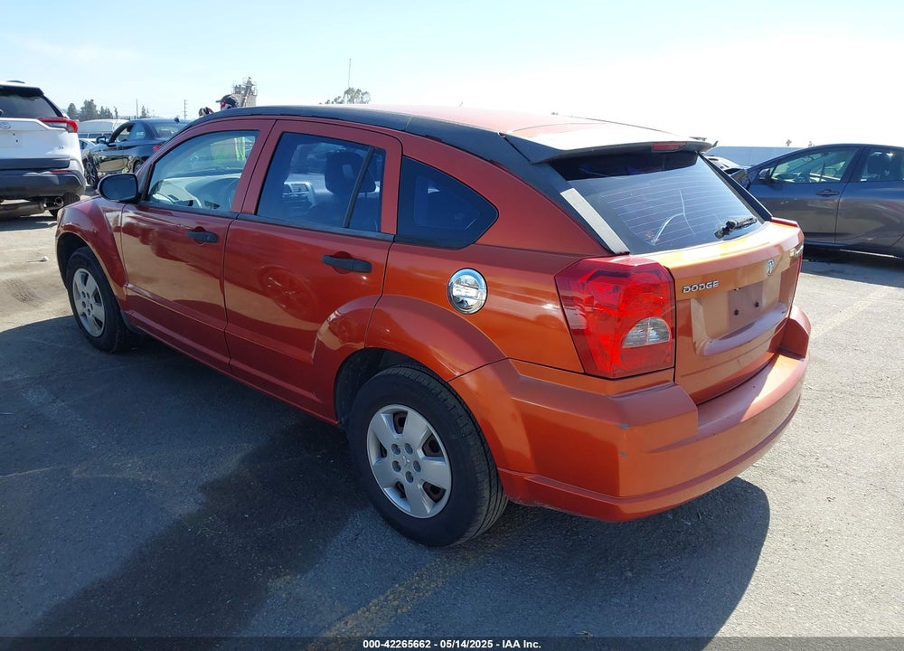 2007 DODGE CALIBER VIN: 1B3HB28B97D592422