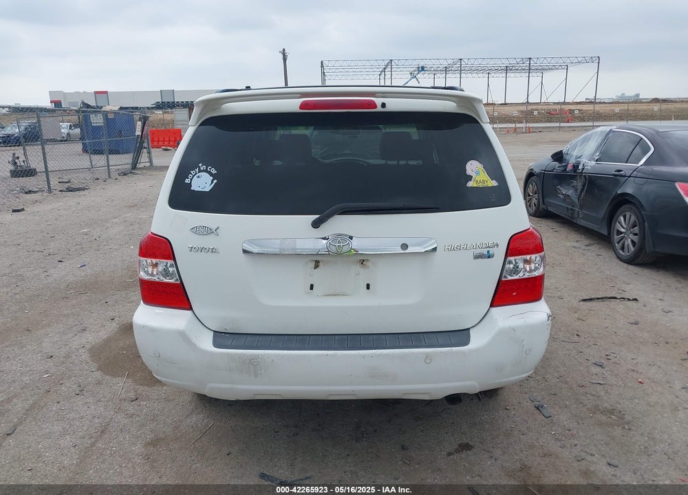 2007 TOYOTA HIGHLANDER HYBRID LIMITED V6 VIN: JTEDW21A570017255