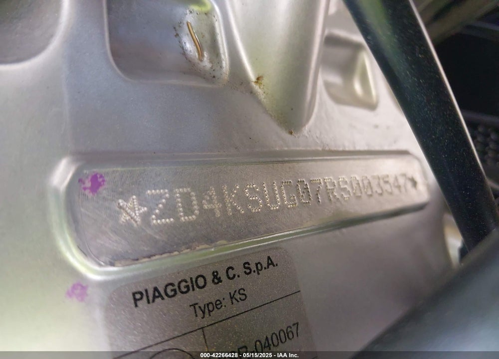 2024 APRILIA RS 660 VIN: ZD4KSUG07RS003547
