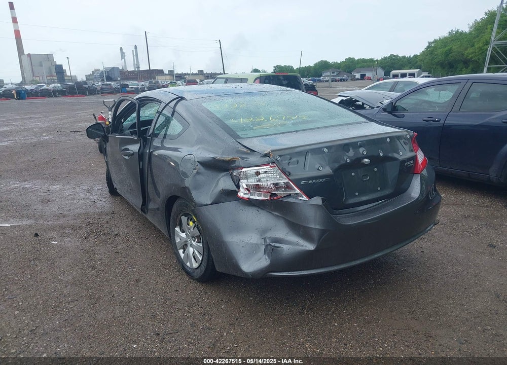 2012 HONDA CIVIC VIN: 2HGFG3B54CH504407