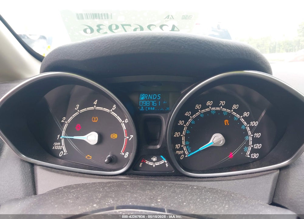 2019 FORD FIESTA VIN: 3FADP4BJ2KM132015