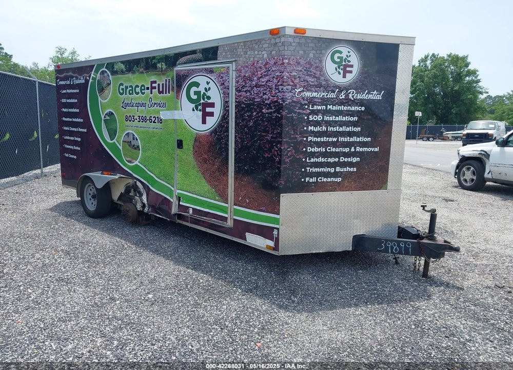 2016 DIAMOND B TRAILER WO CARGO TRAILER VIN: 53NBE1624G1039899