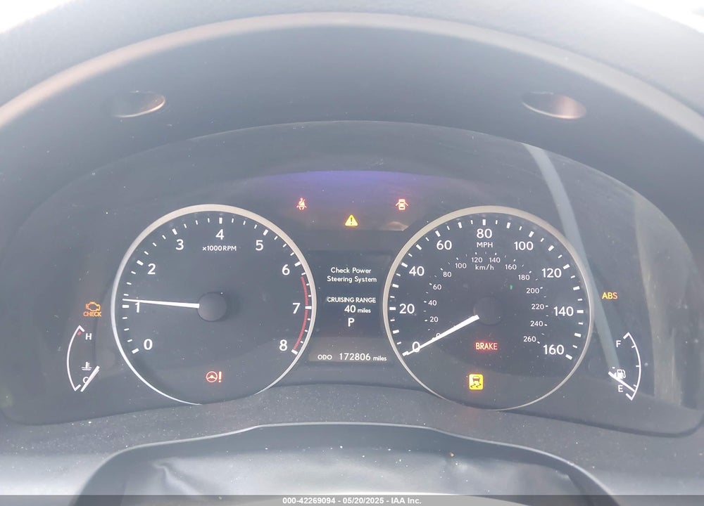 2013 LEXUS ES VIN: JTHBK1GG5D2005988
