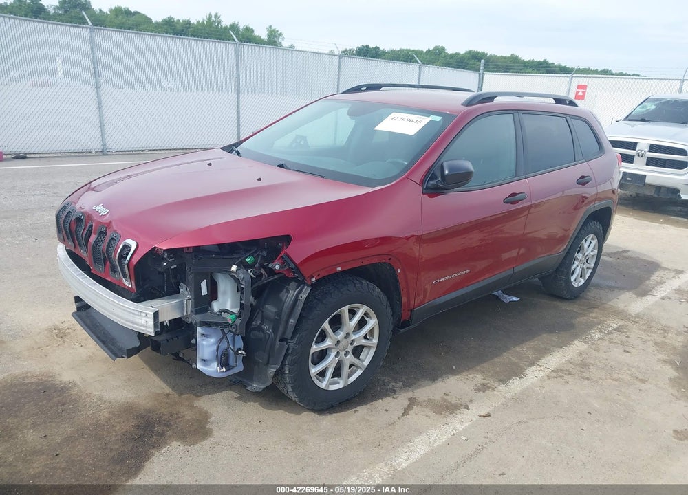 2016 JEEP CHEROKEE SPORT VIN: 1C4PJMAB4GW182957