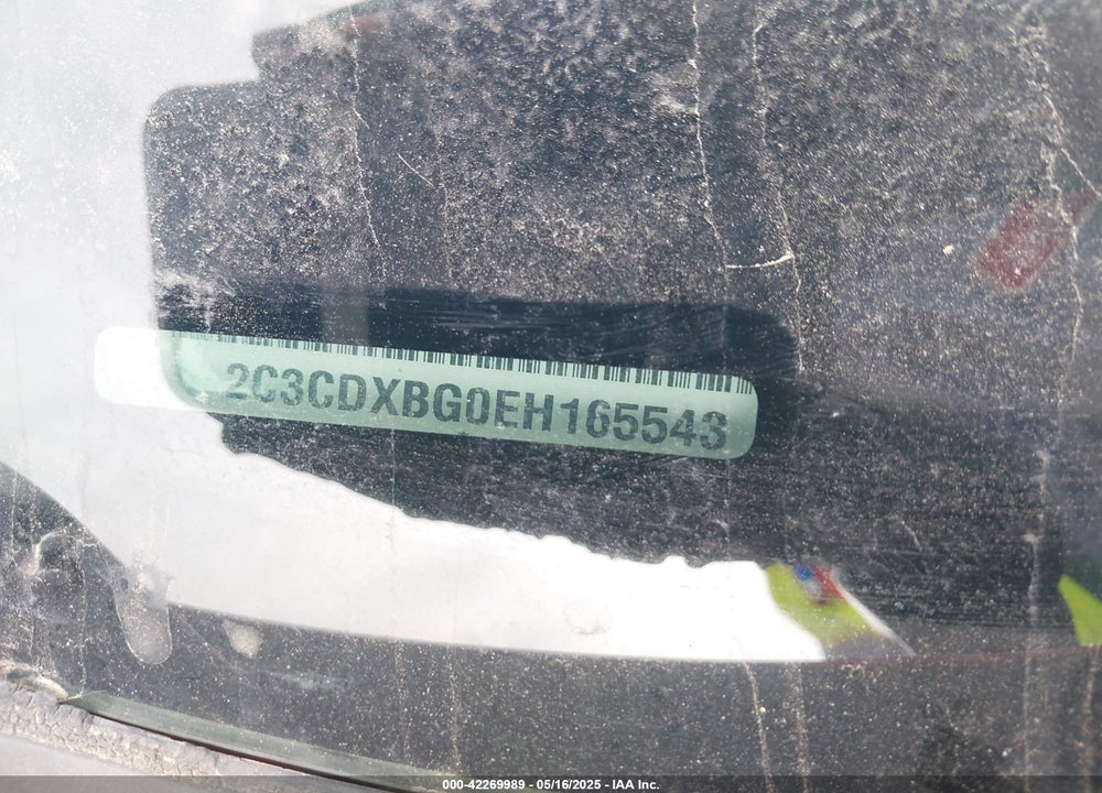 2014 DODGE CHARGER VIN: 2C3CDXBG0EH165543