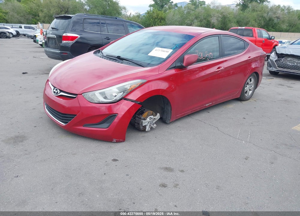 2014 HYUNDAI ELANTRA VIN: KMHDH4AE0EU167918