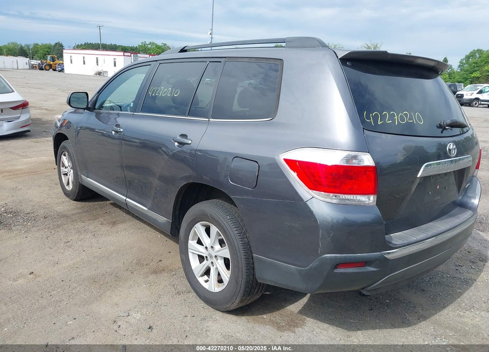 2013 TOYOTA HIGHLANDER VIN: 5TDBK3EHXDS229002