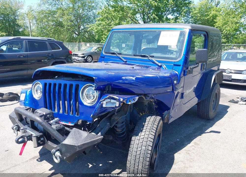 1997 JEEP WRANGLER SE VIN: 1J4FY29P8VP400766