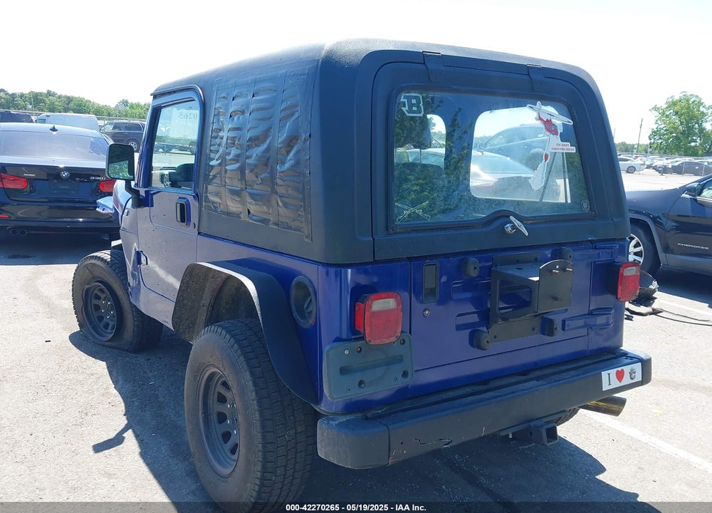 1997 JEEP WRANGLER SE VIN: 1J4FY29P8VP400766