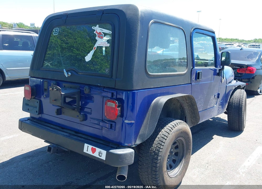 1997 JEEP WRANGLER SE VIN: 1J4FY29P8VP400766