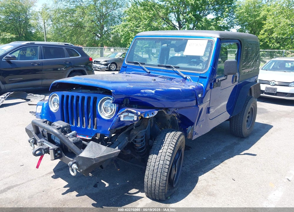 1997 JEEP WRANGLER SE VIN: 1J4FY29P8VP400766