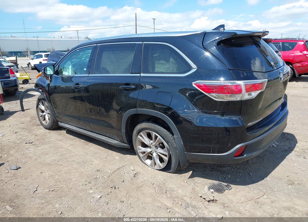 2014 TOYOTA HIGHLANDER XLE V6 VIN: 5TDJKRFH0ES033696