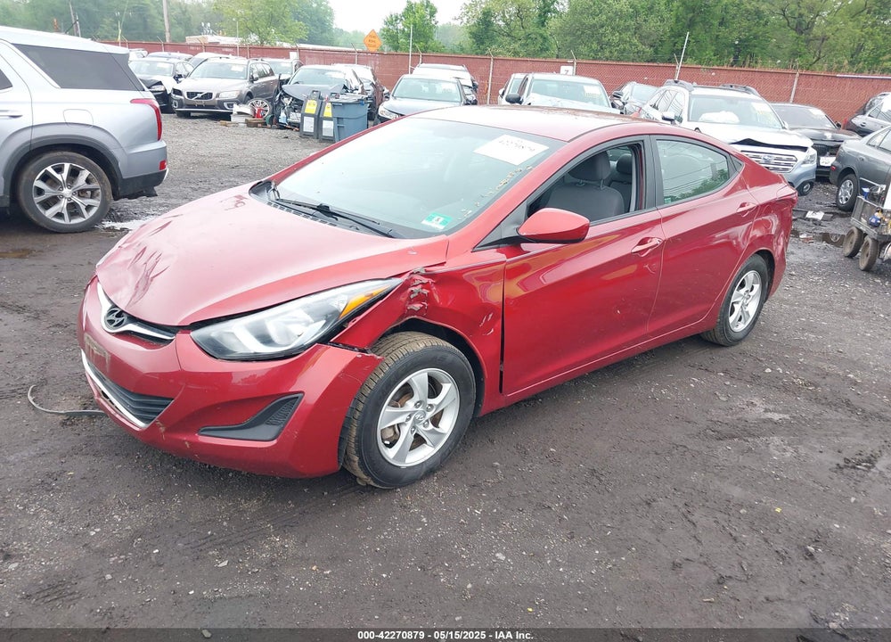 2014 HYUNDAI ELANTRA VIN: 5NPDH4AE0EH538817