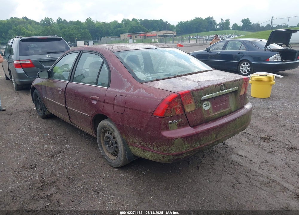 2002 HONDA CIVIC LX VIN: 2HGES16582H590845