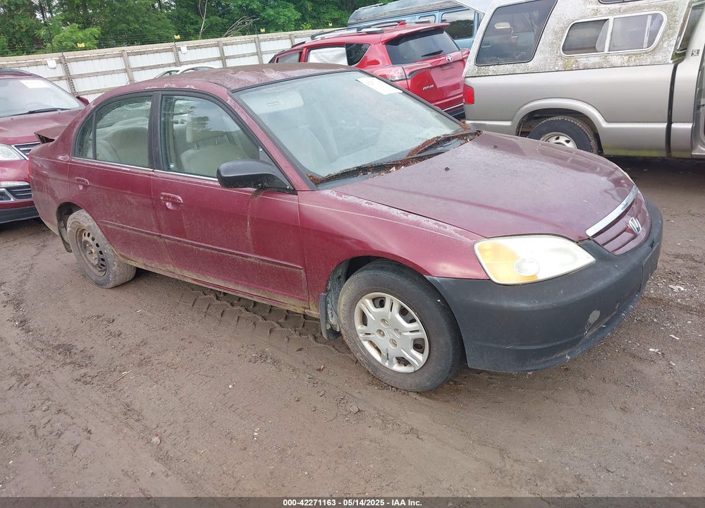 2002 HONDA CIVIC LX VIN: 2HGES16582H590845