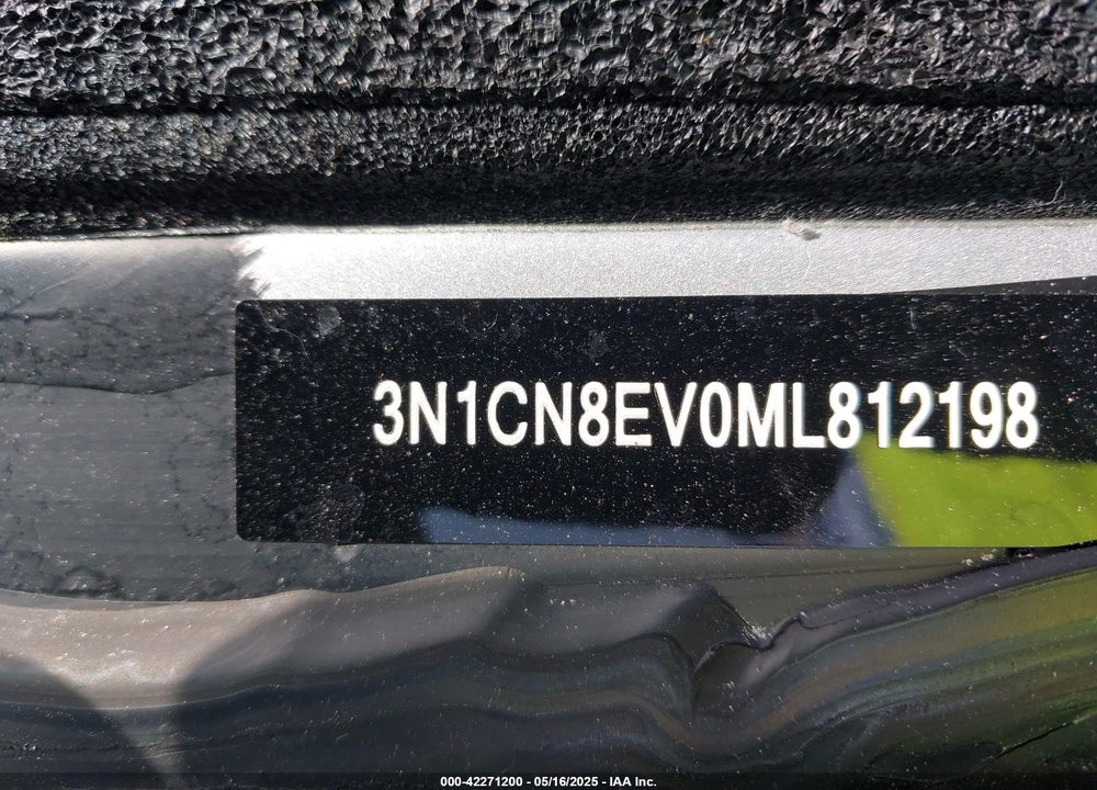 2021 NISSAN VERSA VIN: 3N1CN8EV0ML812198