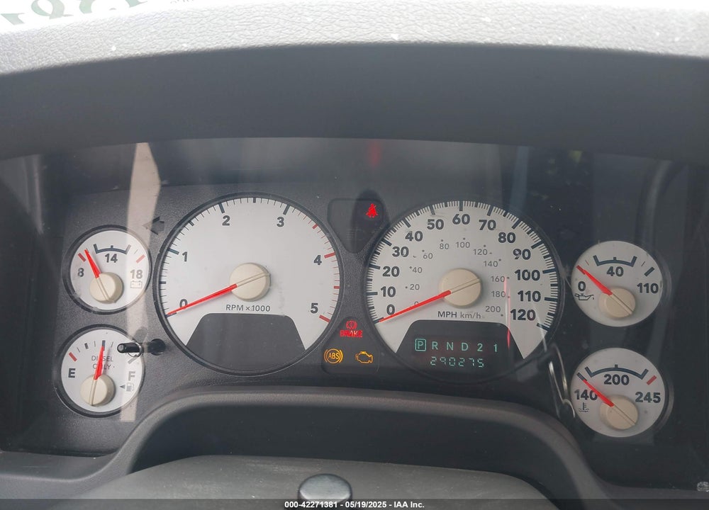 2007 DODGE RAM 2500 VIN: 3D7KS28C57G761938