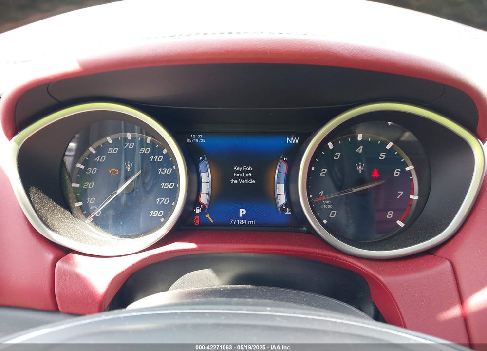 2017 MASERATI GHIBLI VIN: ZAM57RSL0H1198979