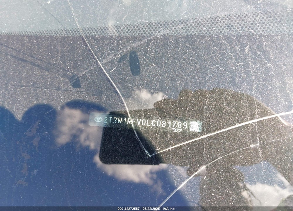 2020 TOYOTA RAV4 VIN: 2T3W1RFV0LC081789
