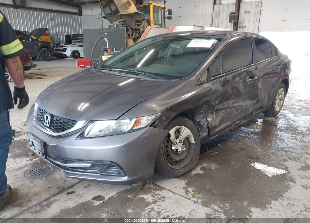 2015 HONDA CIVIC LX VIN: 19XFB2F58FE700500