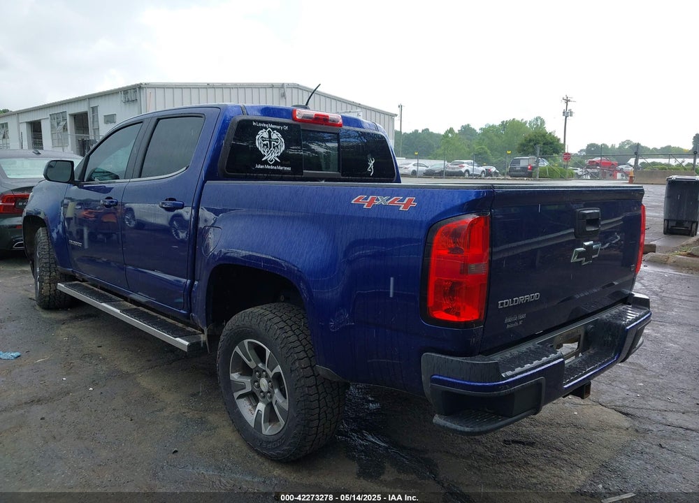 2016 CHEVROLET COLORADO LT VIN: 1GCGTCE39G1294903