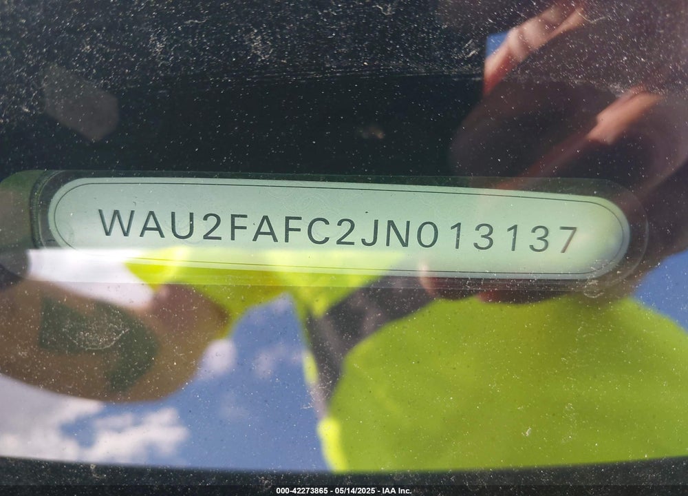 2018 AUDI S7 VIN: WAU2FAFC2JN013137
