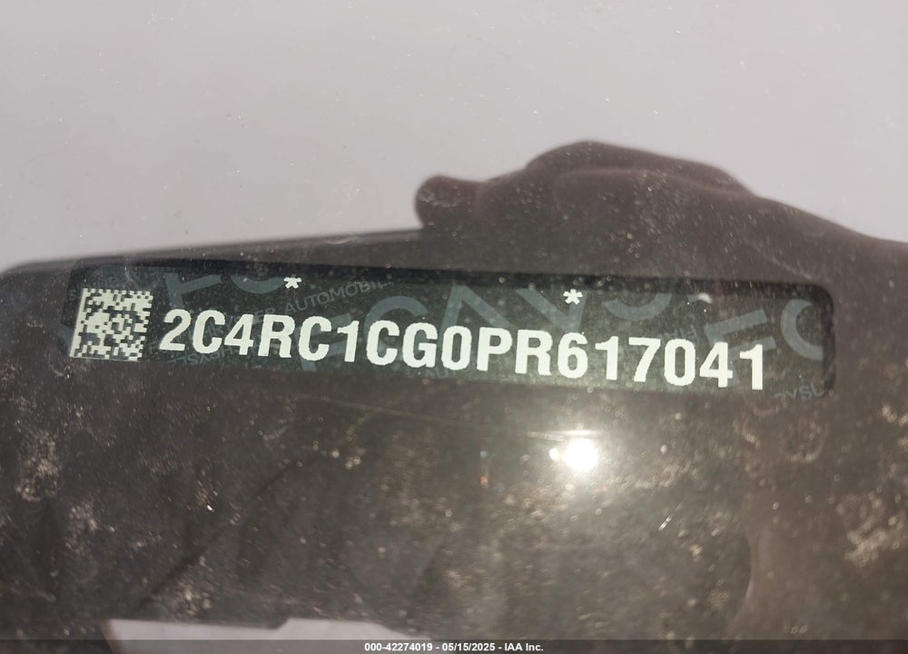 2023 CHRYSLER VOYAGER VIN: 2C4RC1CG0PR617041