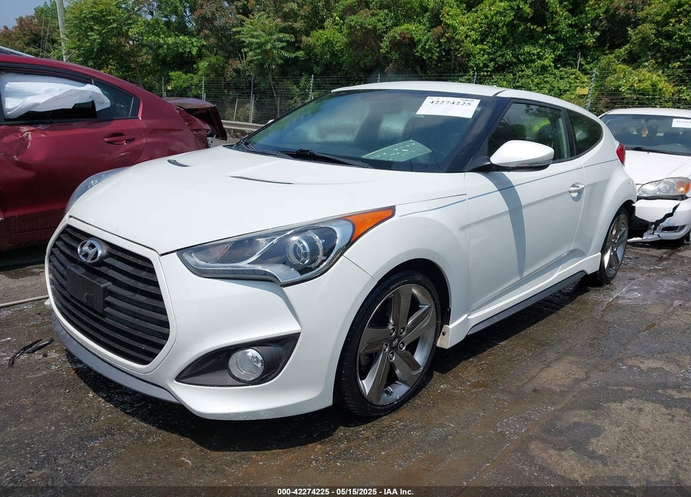 2013 HYUNDAI VELOSTER TURBO W/BLUE VIN: KMHTC6AE0DU137922