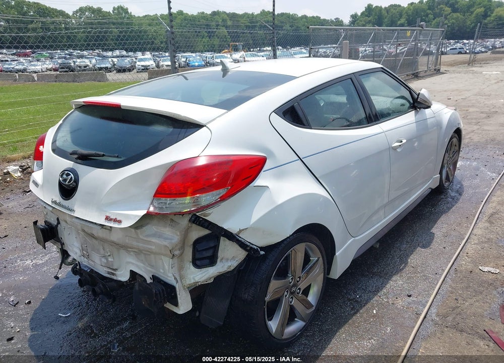 2013 HYUNDAI VELOSTER TURBO W/BLUE VIN: KMHTC6AE0DU137922