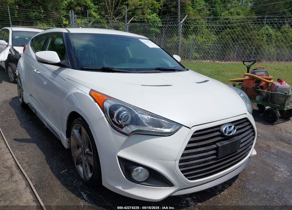 2013 HYUNDAI VELOSTER TURBO W/BLUE VIN: KMHTC6AE0DU137922