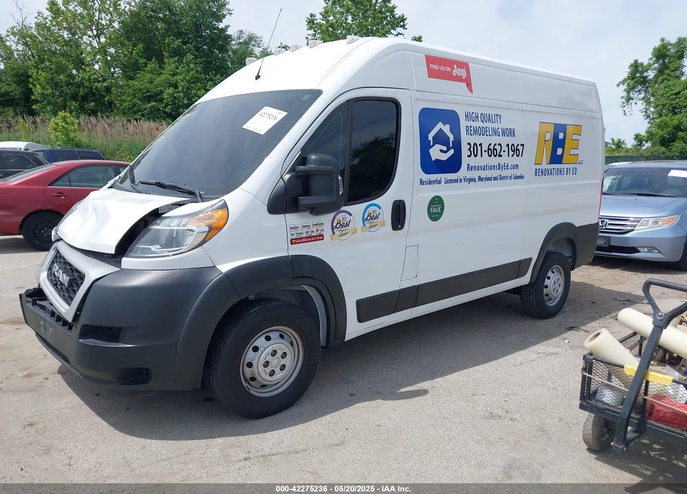 2020 RAM PROMASTER 1500 HIGH ROOF 136 WB VIN: 3C6TRVBG0LE127103