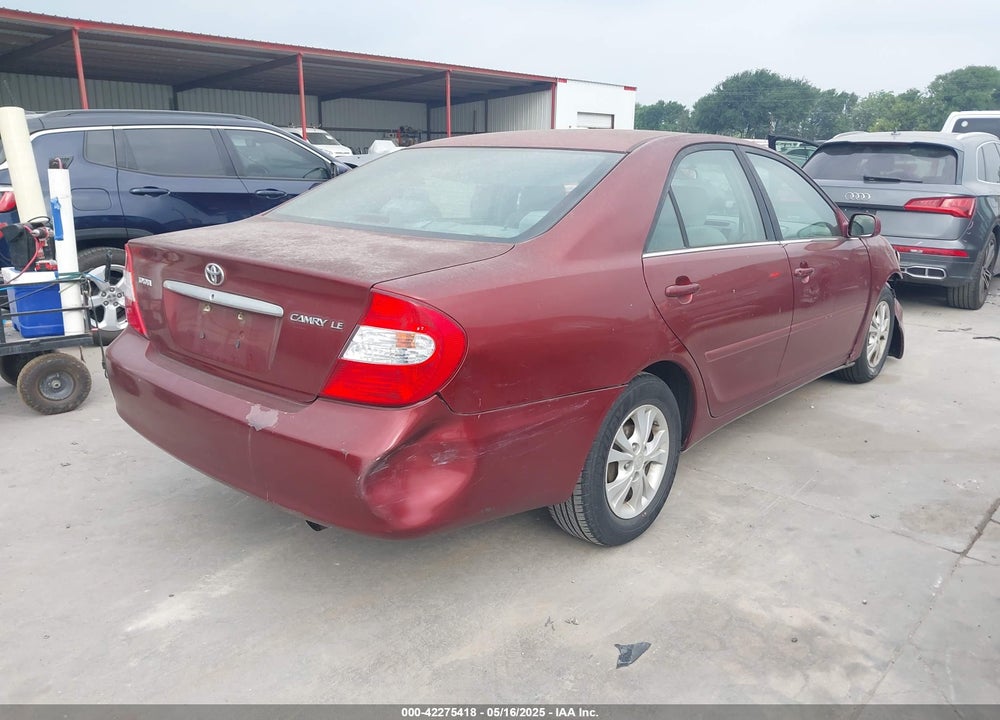 2004 TOYOTA CAMRY LE VIN: 4T1BE32K04U274660