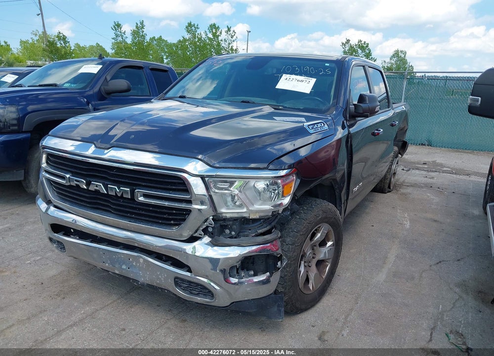 2019 RAM 1500 BIG HORN/LONE STAR 4X4 5'7 BOX VIN: 1C6SRFFT7KN720010