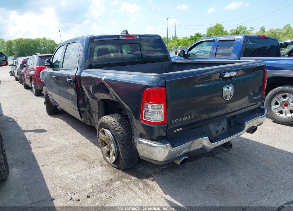 2019 RAM 1500 BIG HORN/LONE STAR 4X4 5'7 BOX VIN: 1C6SRFFT7KN720010