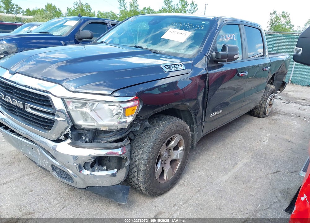 2019 RAM 1500 BIG HORN/LONE STAR 4X4 5'7 BOX VIN: 1C6SRFFT7KN720010