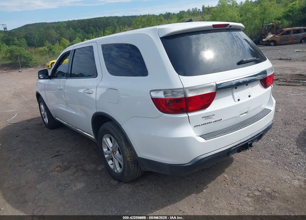 2013 DODGE DURANGO SXT VIN: 1C4RDJAG4DC512491