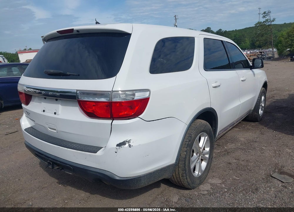 2013 DODGE DURANGO SXT VIN: 1C4RDJAG4DC512491