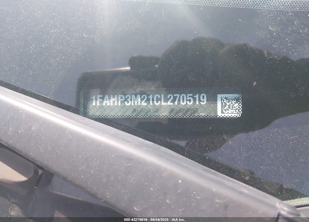 2012 FORD FOCUS VIN: 1FAHP3M21CL270519