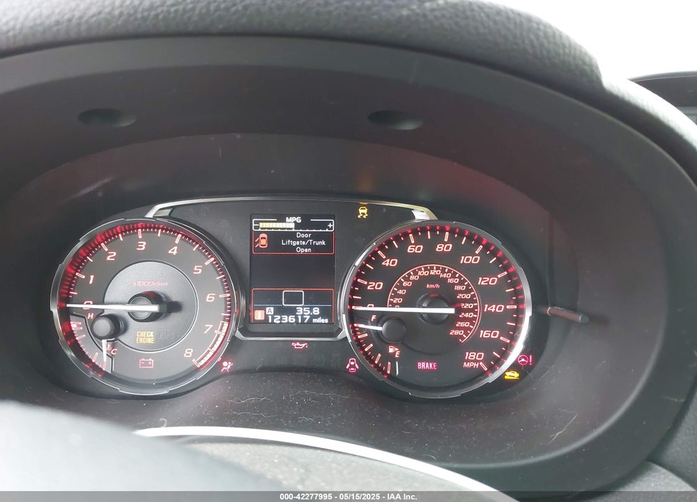 2017 SUBARU WRX VIN: JF1VA1B66H9827427