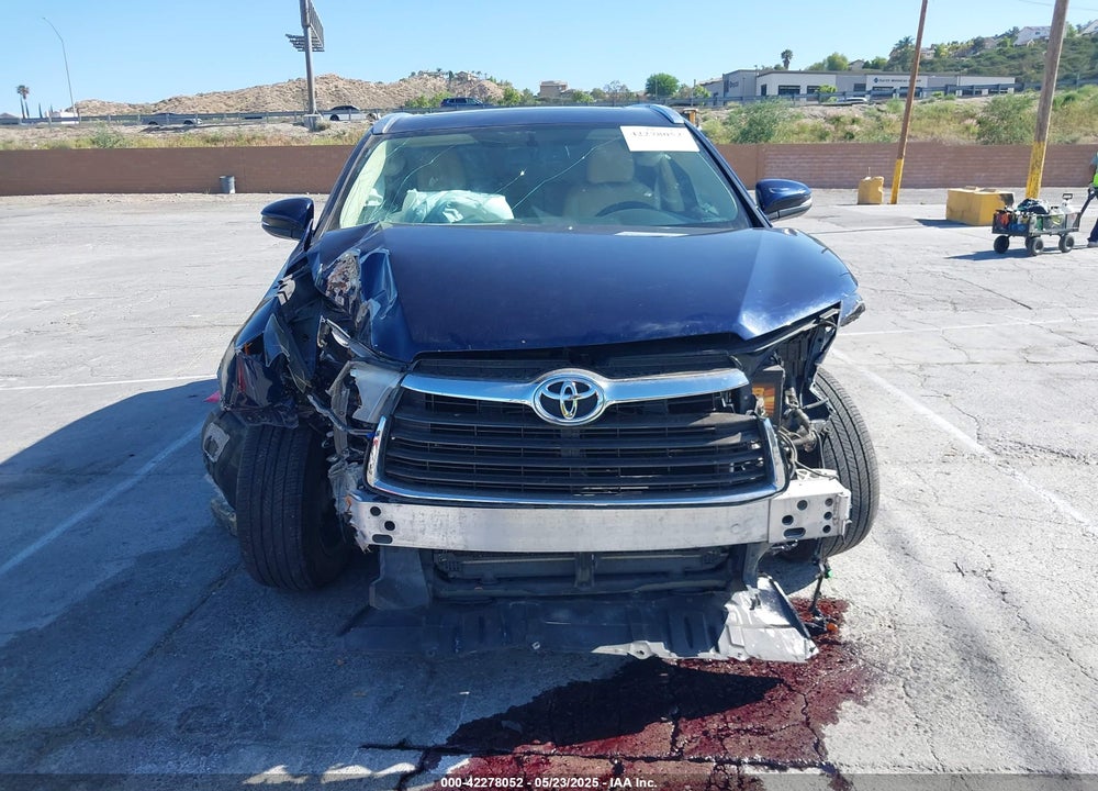 2016 TOYOTA HIGHLANDER XLE V6 VIN: 5TDKKRFH6GS154353