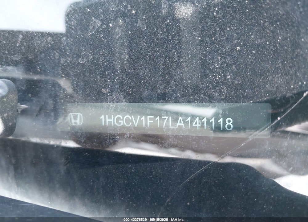 2020 HONDA ACCORD LX VIN: 1HGCV1F17LA141118
