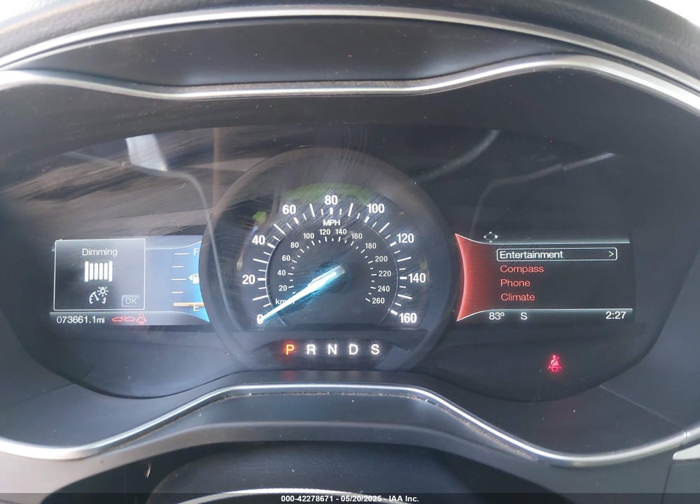 2016 FORD FUSION SE VIN: 3FA6P0H71GR303957