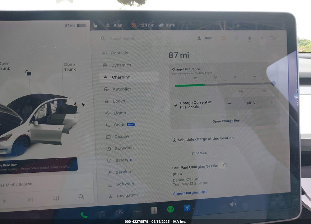 2021 TESLA MODEL Y LONG RANGE DUAL MOTOR ALL-WHEEL DRIVE VIN: 5YJYGDEE8MF151699