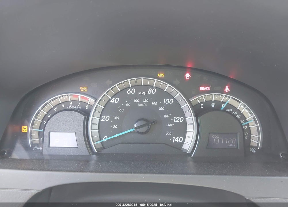 2012 TOYOTA CAMRY VIN: 4T1BF1FK8CU546477