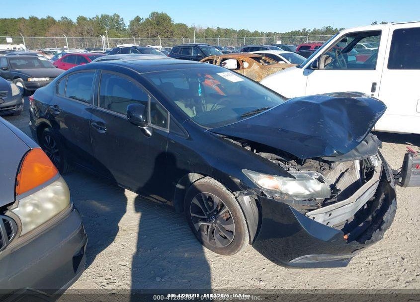 2013 HONDA CIVIC EX VIN: 19XFB2F86DE236548