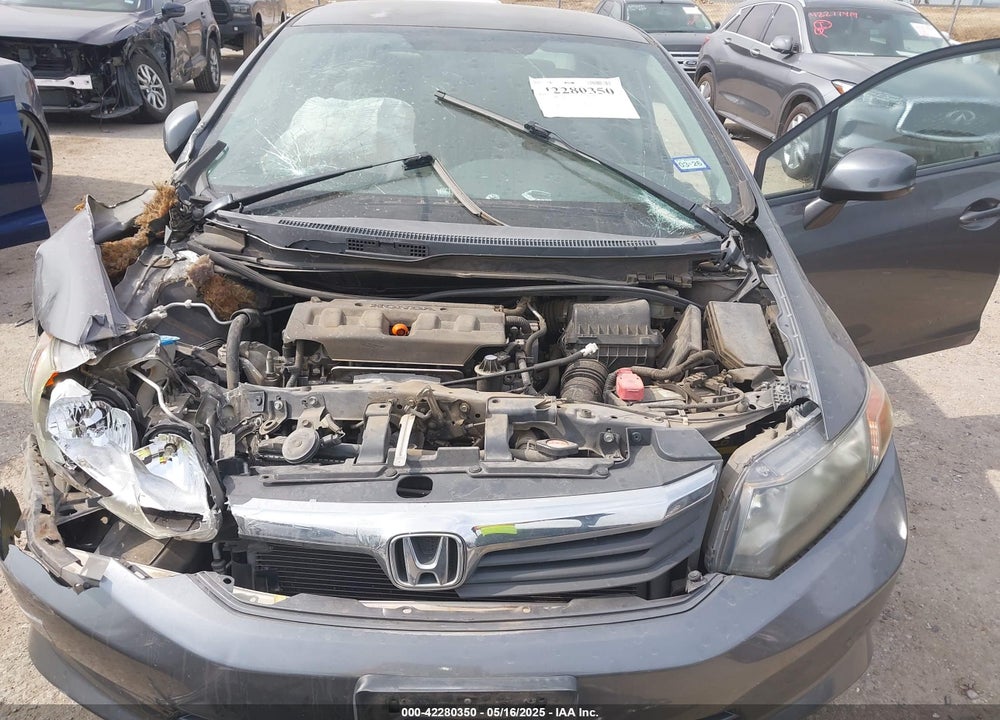 2012 HONDA CIVIC VIN: 2HGFB2F51CH581383